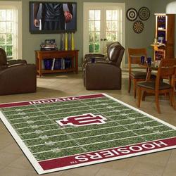 NCAA Indiana Hoosiers Football Living Room Rugs Rug Regtangle Carpet V11082