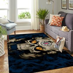 Area Rugs Team Logo Skull Style Living Room Carpet Sports Rug Regtangle Carpet Floor Decor Home Decor