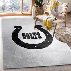 Indianapolis Colts Nfl 1 Area Rug Living Room And Bed Room Rug Regtangle Carpet