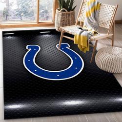 Indianapolis Colts Nfl 13 Living Room And Bed Room Rug Regtangle Carpet