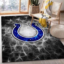 Indianapolis Colts Nfl 14 Living Room And Bed Room Rug Regtangle Carpet
