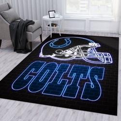 Indianapolis Colts Nfl 15 Living Room And Bed Room Rug Regtangle Carpet