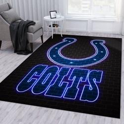 Indianapolis Colts Nfl 16 Living Room And Bed Room Rug Rug Regtangle Carpet