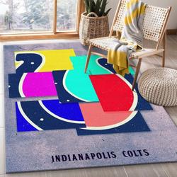 Indianapolis Colts Nfl 24 Living Room And Bed Room Rug Rug Regtangle Carpet