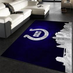 Indianapolis Colts Nfl 3 Living Room And Bed Room Rug Rug Regtangle Carpet