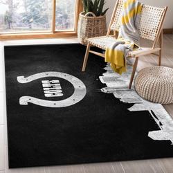Indianapolis Colts Nfl 5 Living Room And Bed Room Rug Rug Regtangle Carpet