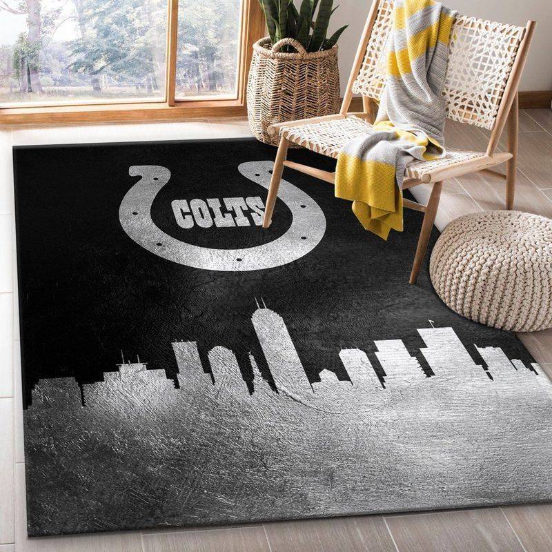 Indianapolis Colts Nfl 6 Living Room And Bed Room Rug Rug Regtangle Carpet