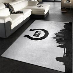 Indianapolis Colts Nfl 7 Living Room And Bed Room Rug Regtangle Carpet