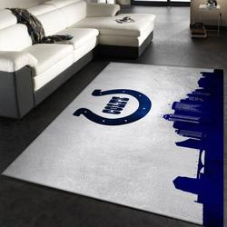 Indianapolis Colts Nfl 8 Living Room And Bed Room Rug Rug Regtangle Carpet