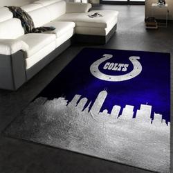 Indianapolis Colts Nfl 9 Living Room And Bed Room Rug Rug Regtangle Carpet