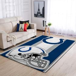Indianapolis Colts Nfl Helmet Living Room Carpet Sports Rug Regtangle Carpet