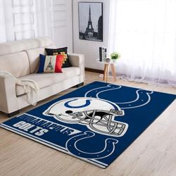 Indianapolis Colts NflHelmet Rectangle Living Room Rug Regtangle Carpet