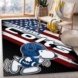 Indianapolis Colts Nfl Snoopy Us Living Room Bed Room Rug Regtangle Carpet