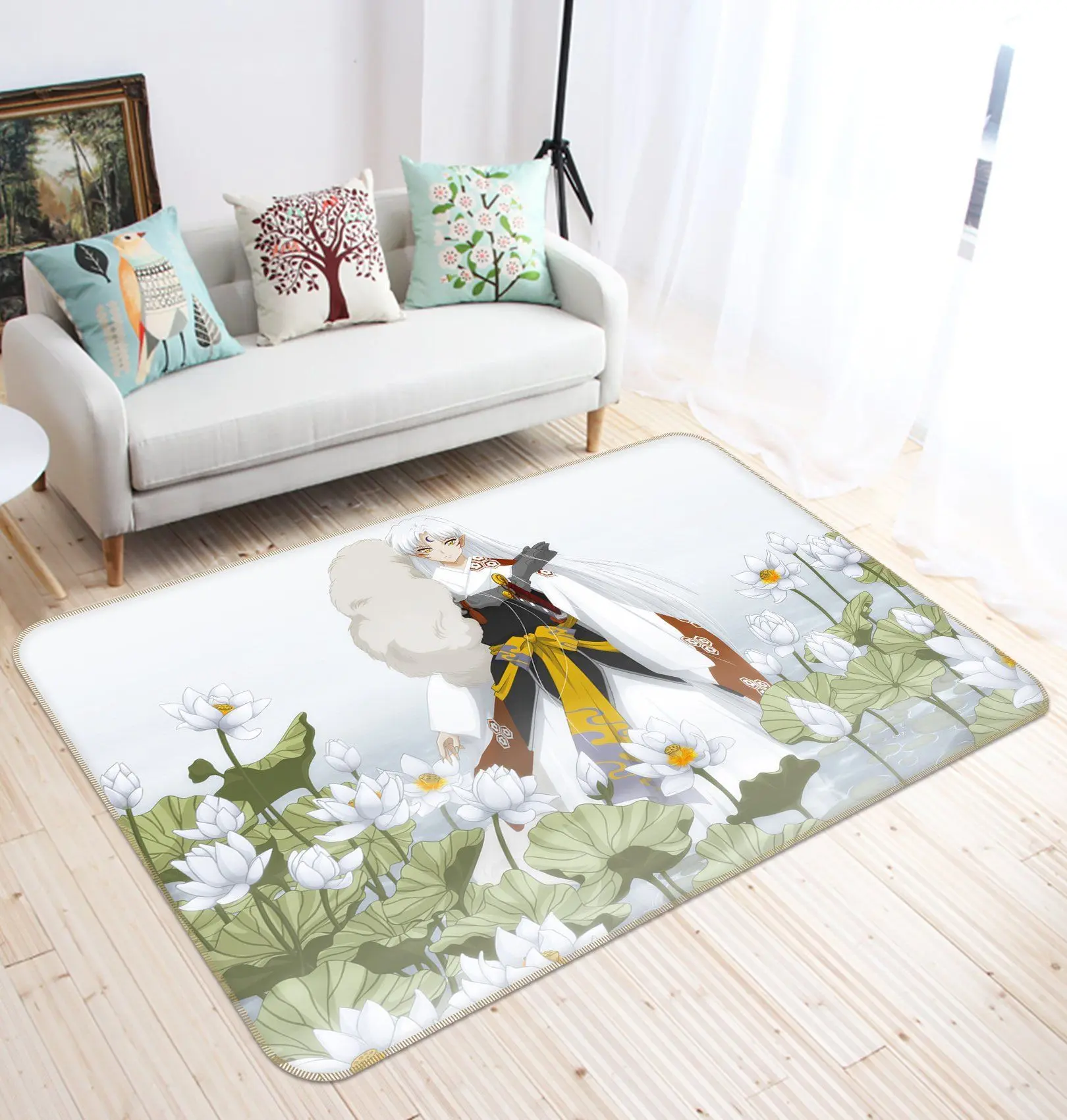 Inuyasha Anime 12 Area Rug Living Room And Bed Room Rug Rug Regtangle Carpet Floor Decor Home Decor