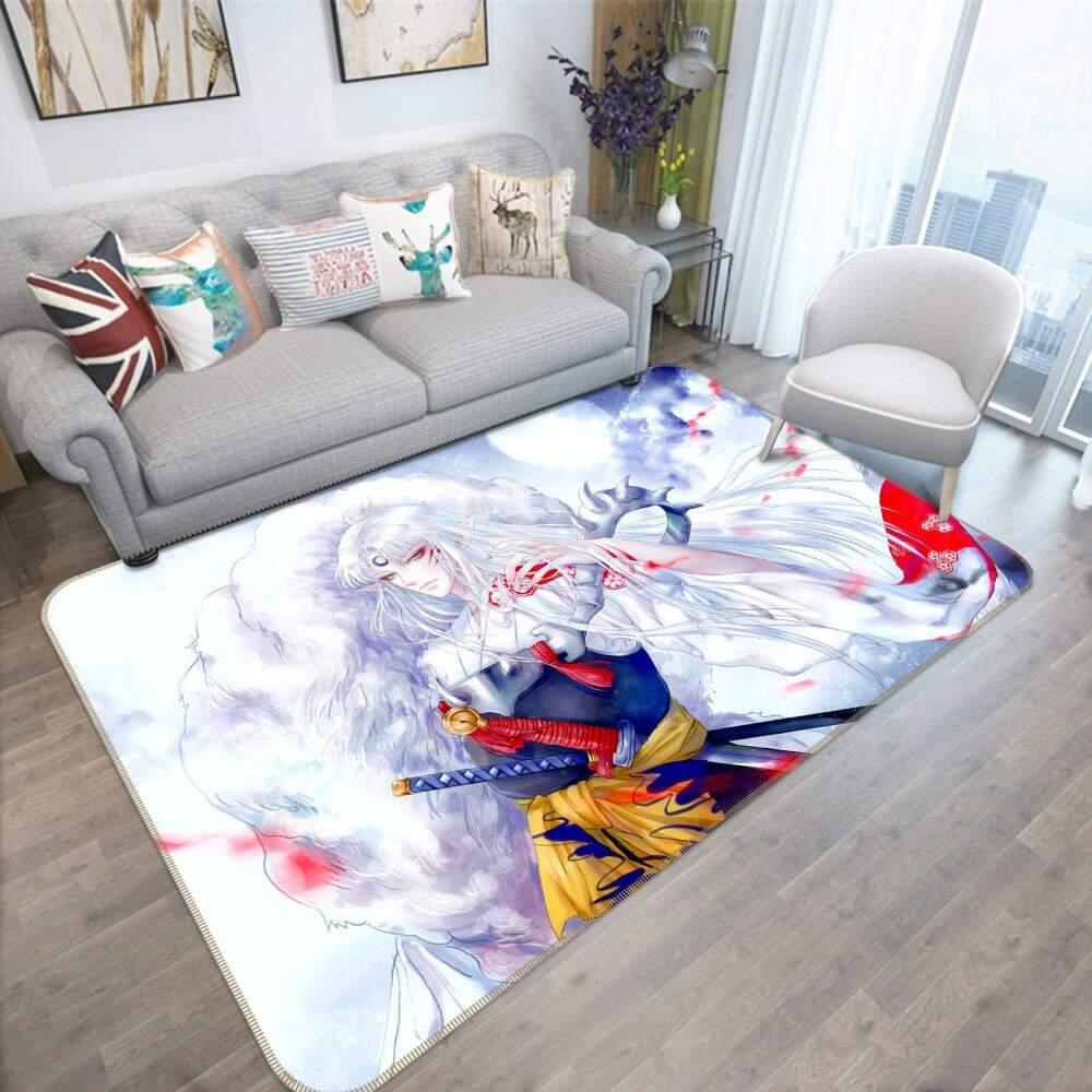 Inuyasha Anime 18 Area Rug Living Room And Bed Room Rug Rug Regtangle Carpet Floor Decor Home Decor