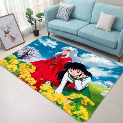 Inuyasha Anime 4 Area Rug Living Room And Bed Room Rug Rug Regtangle Carpet Floor Decor Home Decor