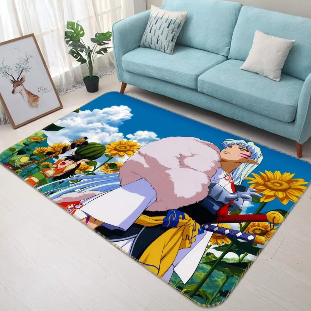 Inuyasha Anime 8 Area Rug Living Room And Bed Room Rug Rug Regtangle Carpet Floor Decor Home Decor