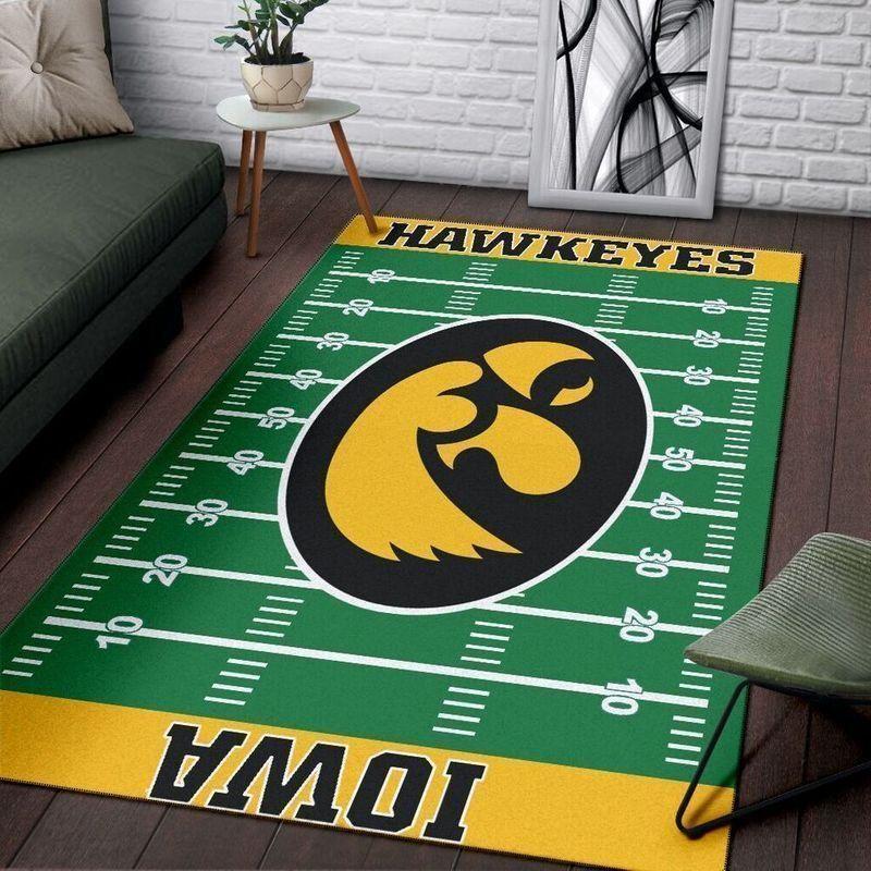 NCAA Football Team Iowa Hawkeyes Living Room Rug Home Decor Home Decor V6674 2