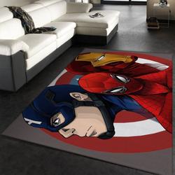 Iron Man Captain America Spider Man Marvel Superhero Movies Area Rug