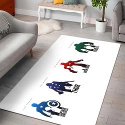 Iron Man Thor Captain America Marvel Comics Rug Living Room Rug Home Decor