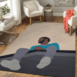 J Cole American Pop Art Area Rug Area Rug Living Room Carpet Rug Regtangle Carpet Floor Decor Home Decor
