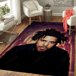 J Cole Rap Music Art For Fans Area Rug Living Room Carpet Rug Regtangle Carpet Floor Decor Home Decor