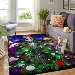 Jack Skellington Christmas Tree Area Rug Living Room Rug Home Decor Movie Ofd 1909093