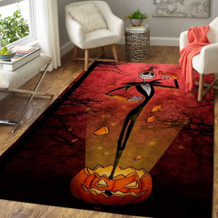 Jack Skellington In The Pumpkin 190909 Area Rug Living Room Rug Home Decor Ofd