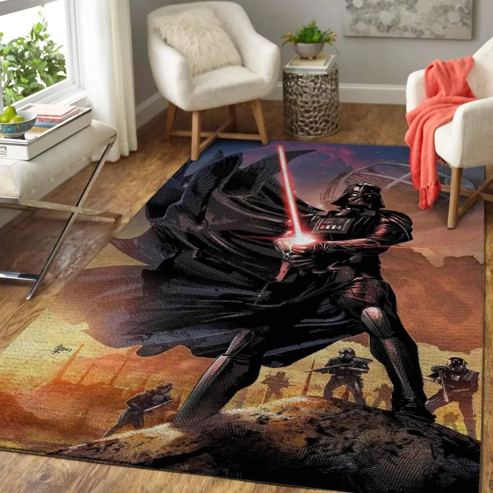 Darth Vader Area Rug Living Room Rug Home Decor Movie Floor Decor 01