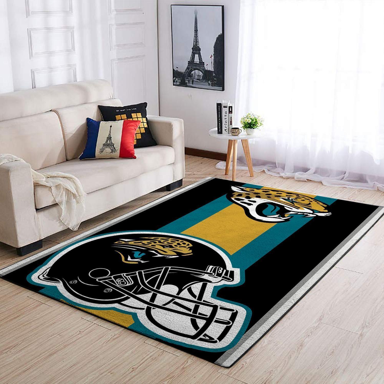 Jacksonville Jaguars Nfl Helmet Living Room Carpet Sports Rug Regtangle Carpet