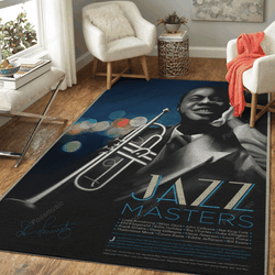 Jazz Masters Music Art For Fans Area Rug Living Room Carpet Rug Regtangle Carpet Floor Decor Home Decor