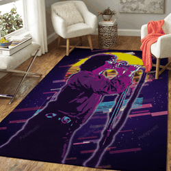 Jim Morrison Concert Artwork Music Synthwave 80S Art For Fans Area Rug Living Room Carpet Rug Regtangle Carpet Floor Decor Home Decor
