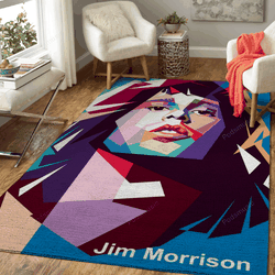 Jim Morrison Music Art For Fans Area Rug Living Room Carpet Rug Regtangle Carpet Floor Decor Home Decor