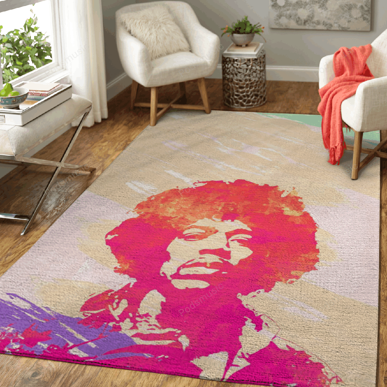 Jimi Hendrix Music Artists Art For Fans Area Rug Living Room Carpet Rug Regtangle Carpet Floor Decor Home Decor