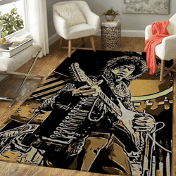 Jimi Hendrix Music Painting Art For Fans Area Rug Living Room Carpet Rug Regtangle Carpet Floor Decor Home Decor