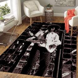 Jimi Hendrix On Stage Music Legend Art For Fans Area Rug Living Room Carpet Rug Regtangle Carpet Floor Decor Home Decor