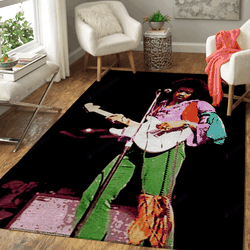 Jimi Hendrix Perform 2 Music Legend Art For Fans Area Rug Living Room Carpet Rug Regtangle Carpet Floor Decor Home Decor