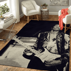 Jimi Hendrix Play Guitar Music Artist Art For Fans Area Rug Living Room Carpet Rug Regtangle Carpet Floor Decor Home Decor