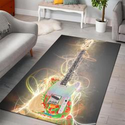 Jimmy Page Guitar Instrument Area Rug Living Room Rug Home Decor Bedroom Home Decor