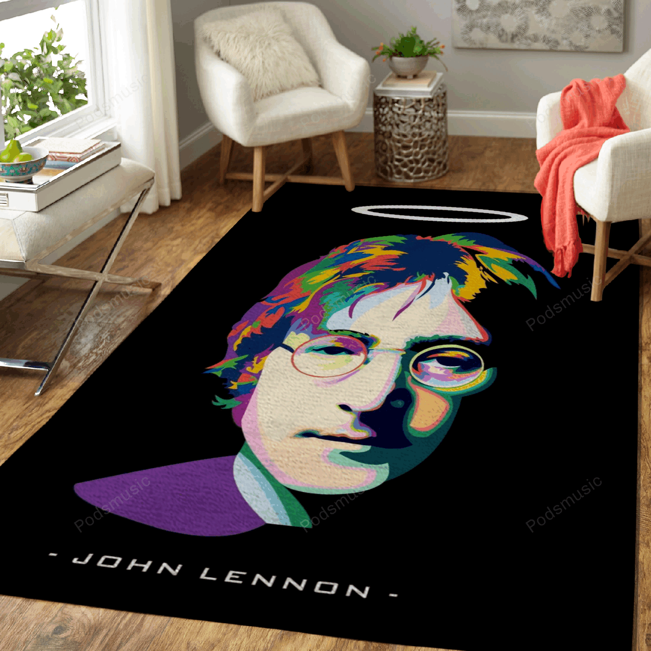John Lennon Music Art For Fans Area Rug Living Room Carpet Rug Regtangle Carpet Floor Decor Home Decor