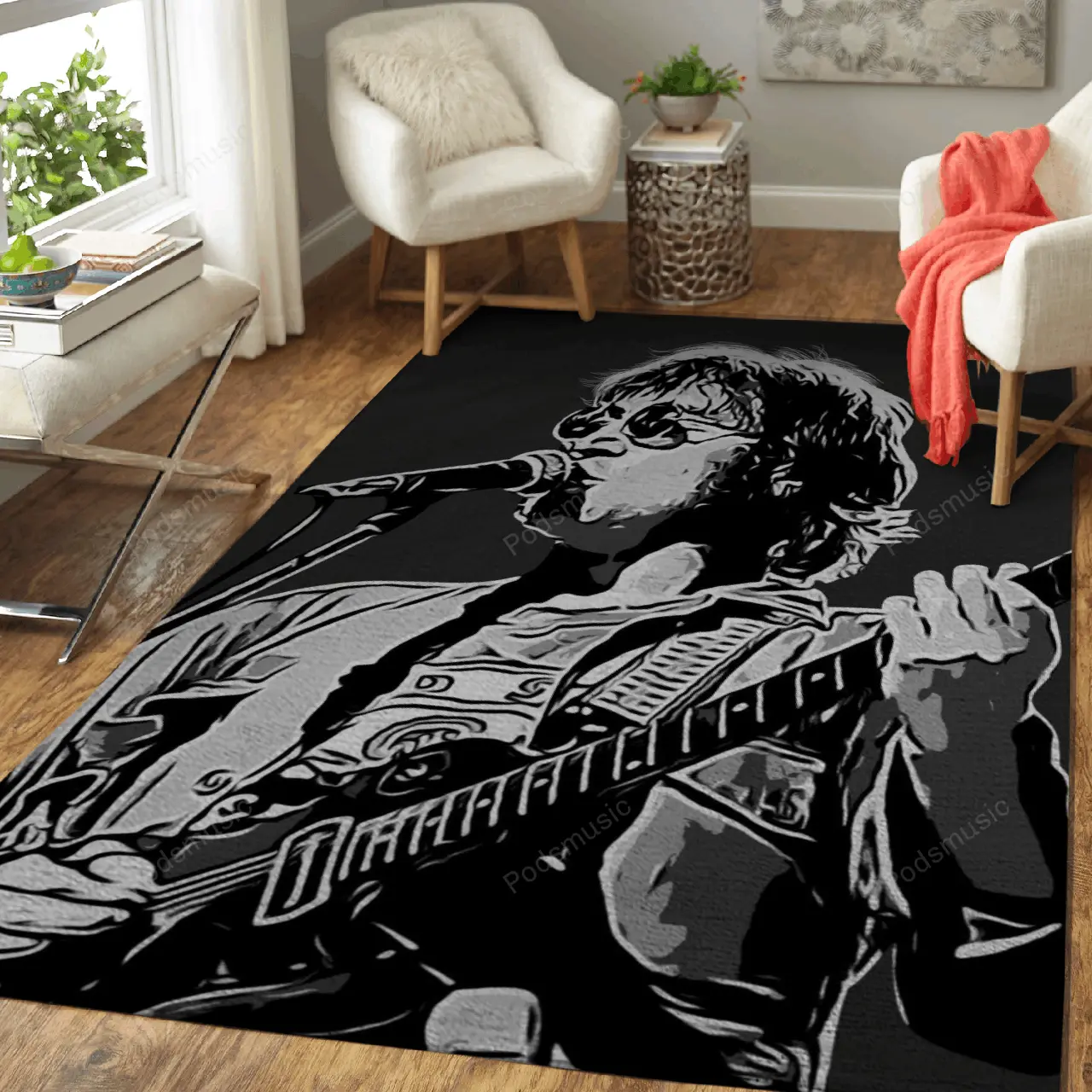John Lennon Music Painting Art For Fans Area Rug Living Room Carpet Rug Regtangle Carpet Floor Decor Home Decor