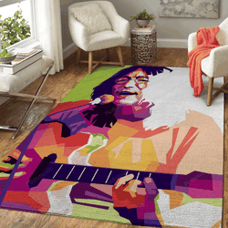 John Lennon Singing Music Art For Fans Area Rug Living Room Carpet Rug Regtangle Carpet Floor Decor Home Decor