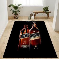 Johnnie Walker Black Rug Bedroom Rug Us Gift Decor Living Room Area Rug Home Decor