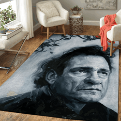 Johnny Cash The Most Influential Musicians Pop Art Area Rug Area Rug Living Room Carpet Rug Regtangle Carpet Floor Decor Home Decor