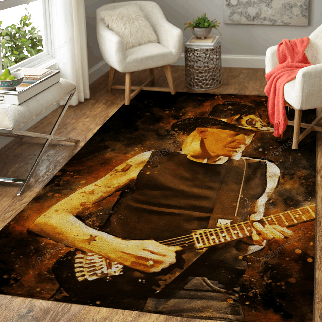 Johnny Winter Music World Art For Fans Area Rug Living Room Carpet Rug Regtangle Carpet Floor Decor Home Decor