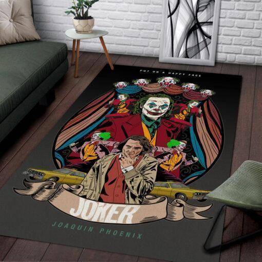 Joker Area Rug Joaquin Phoenix Movie Home Decor Homebeautyus Area Rug