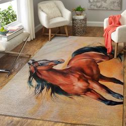 Horses Area Rug Living Room Rug Home Decor Ofd 071111