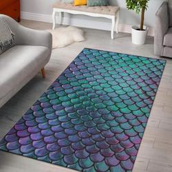 Mermaid Area Rug Living Room Rug Home Decor Ofd 07118