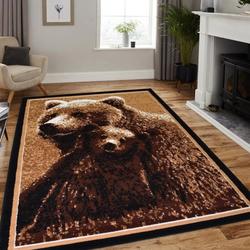 Brown Bear Animal Print RugArea Rug Living Room Rug Home Decor Rb7A8E7E7981