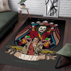 Joker Area Rug Living Room Rug Home Decorjoaquin Phoenix Movie Home Decor
